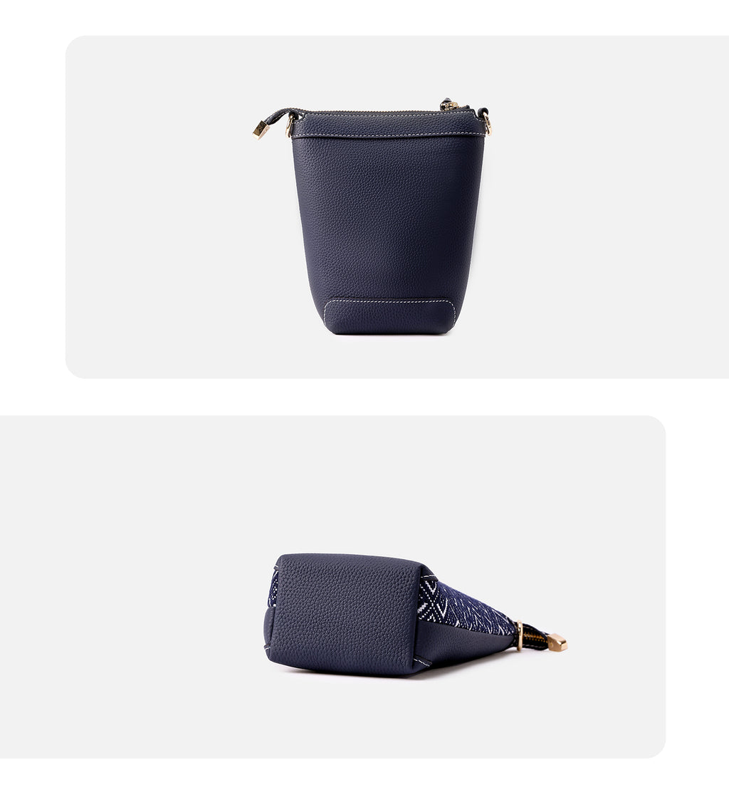 Azure Bloom Song Brocade  Mini Bag
