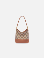 Gilded Lotus Song Brocade Top-Handle Bag