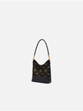 Azure Blossom Song Brocade Top-Handle Bag