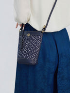 Azure Bloom Song Brocade  Mini Bag