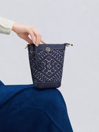 Azure Bloom Song Brocade  Mini Bag