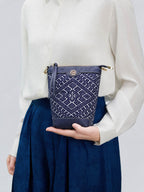 Azure Bloom Song Brocade  Mini Bag