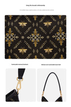 Azure Blossom Song Brocade Top-Handle Bag