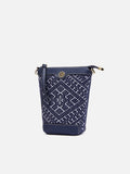 Azure Bloom Song Brocade  Mini Bag