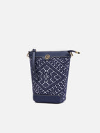Azure Bloom Song Brocade  Mini Bag