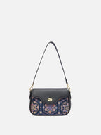 Imperial Bloom Song Brocade Structured Handbag
