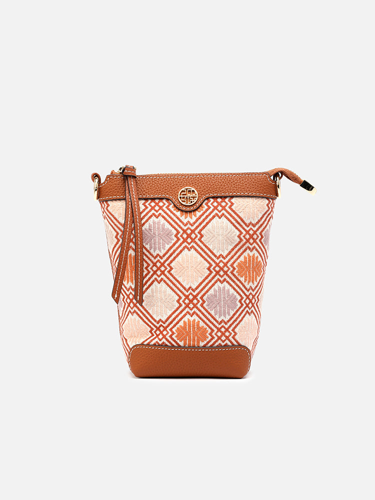 "Emerald Vine" Song Brocade Mini Bag | Jade & Gold Heritage Edition