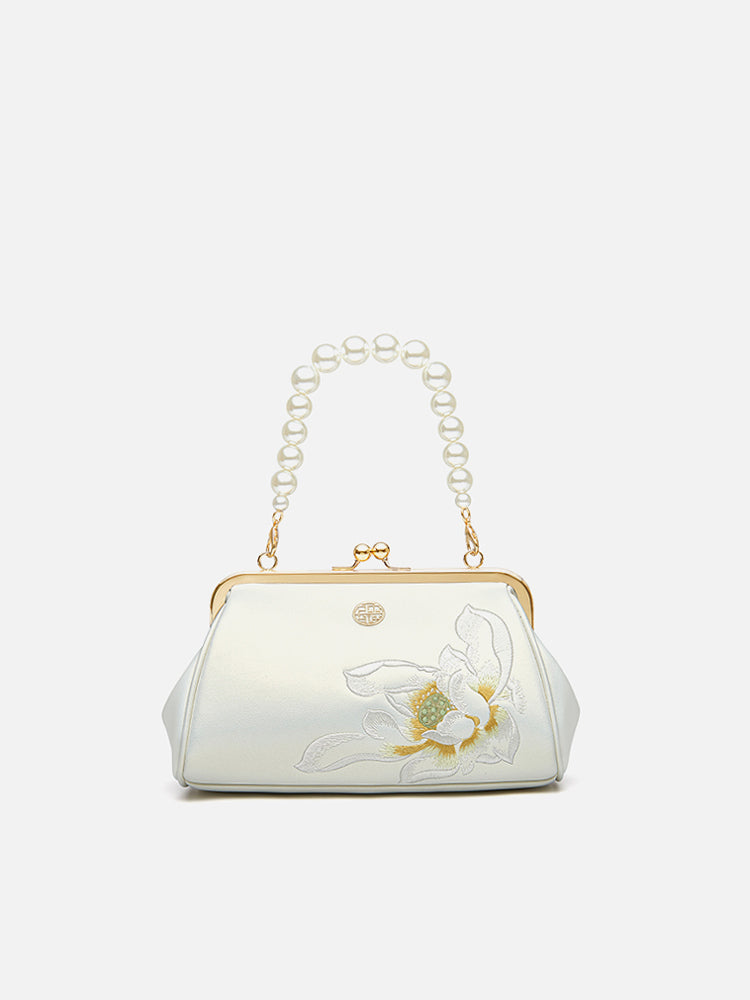 The "Moonlight Orchid" Pearl Mini – Heritage Embroidered Edition