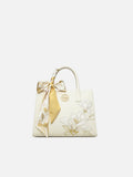 The "Azure Magnolia" Tote – Heritage Embroidered Leather Edition