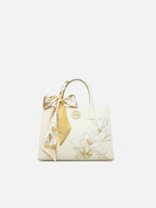The "Azure Magnolia" Tote – Heritage Embroidered Leather Edition