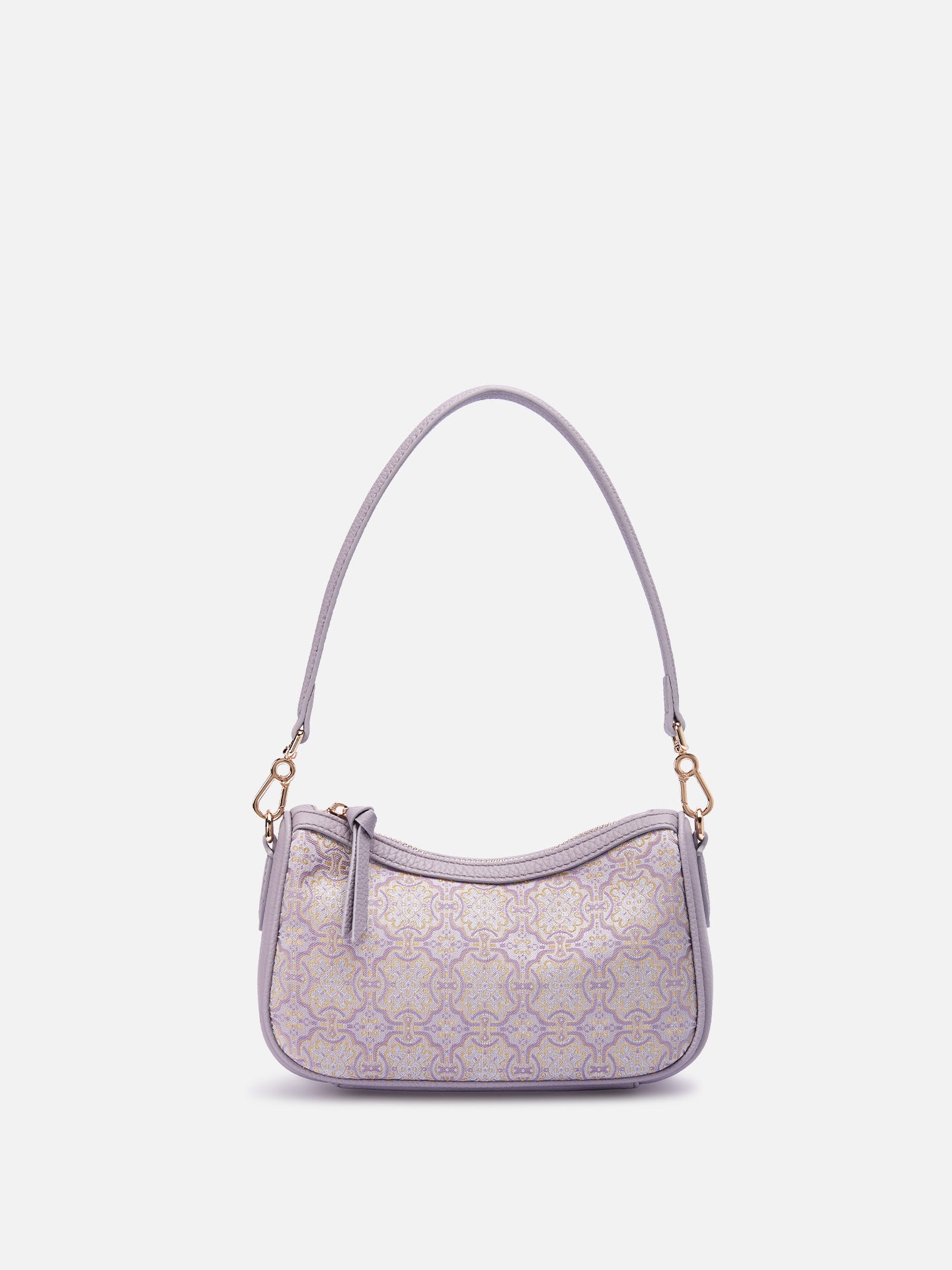 Auspicious Victory Song Brocade Baguette Bag