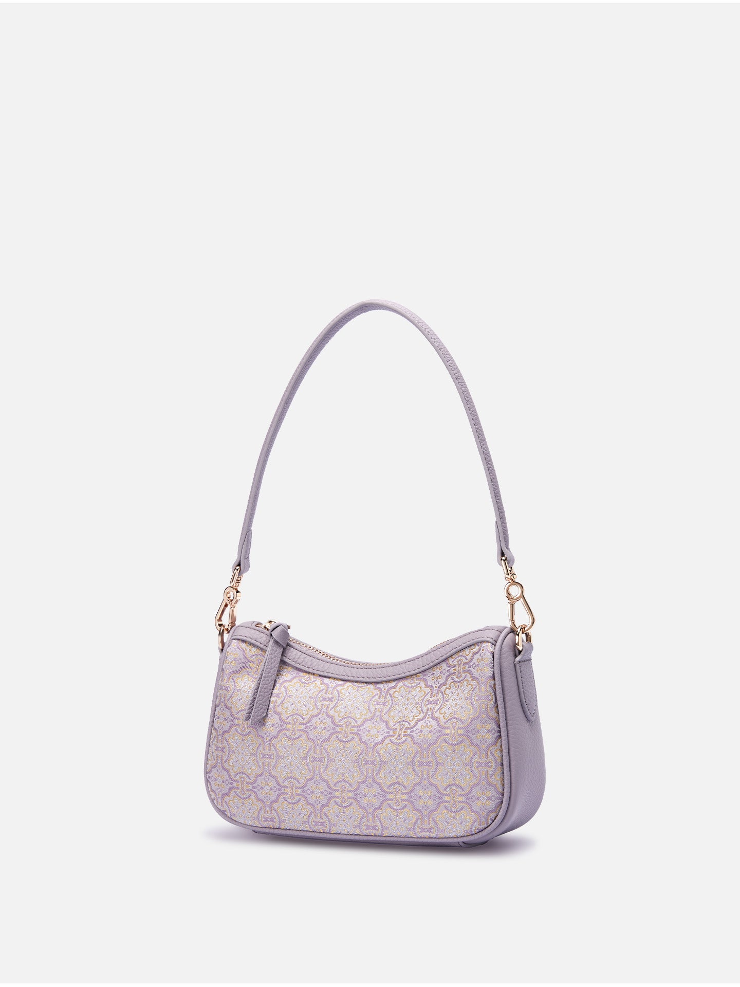 Auspicious Victory Song Brocade Baguette Bag