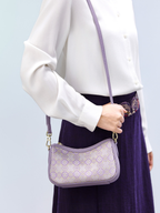 Auspicious Victory Song Brocade Baguette Bag
