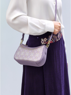 Auspicious Victory Song Brocade Baguette Bag