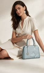 The "Imperial Magnolia" Tote – Heritage Embroidered Leather Edition