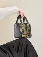 Chinoiserie Luxus Mini-Tragetasche aus Song-Brokat
