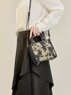 Chinoiserie Luxus Mini-Tragetasche aus Song-Brokat