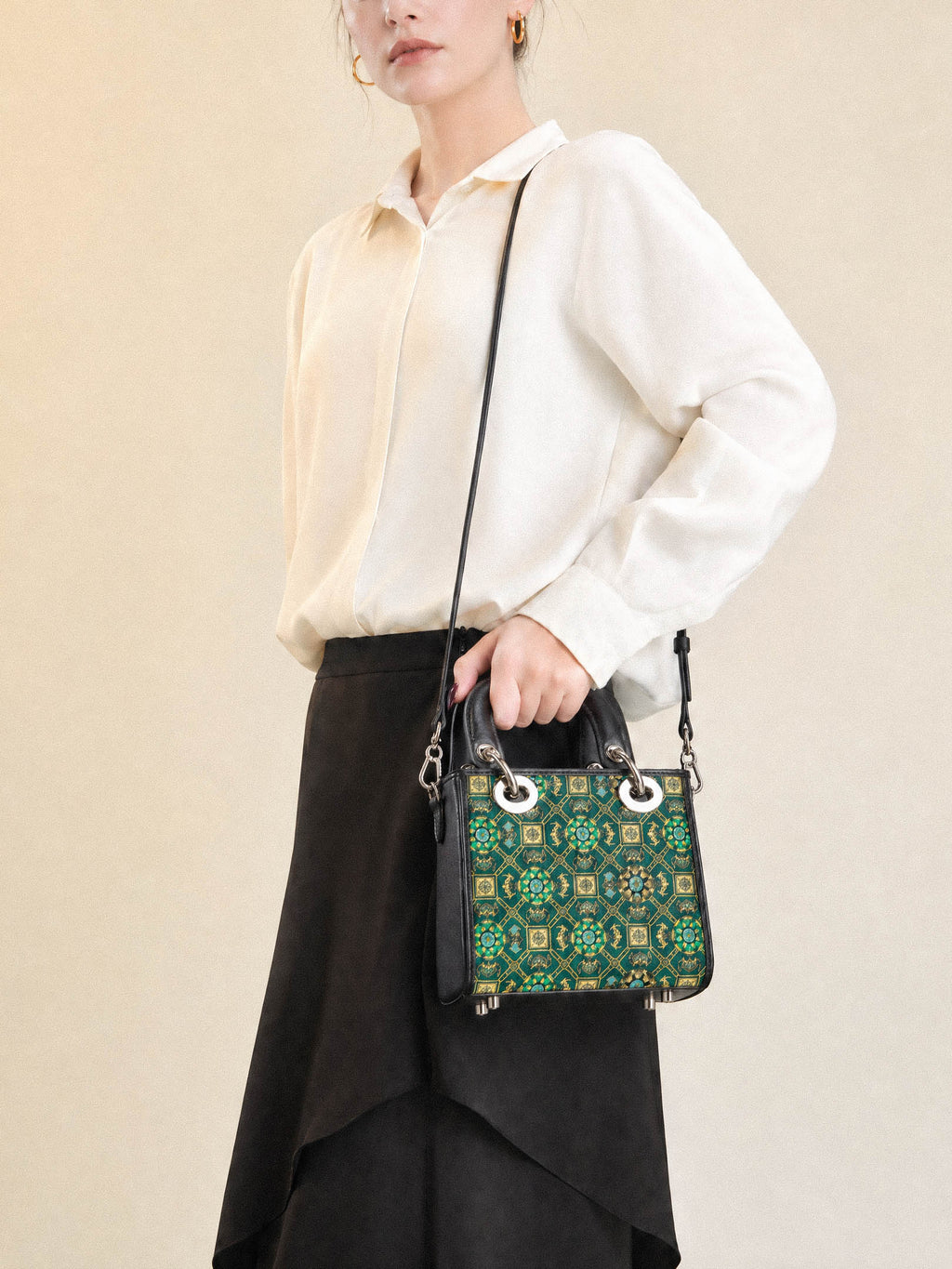 The "Eternal Blossom" Mini Tote – Song Brocade Edition