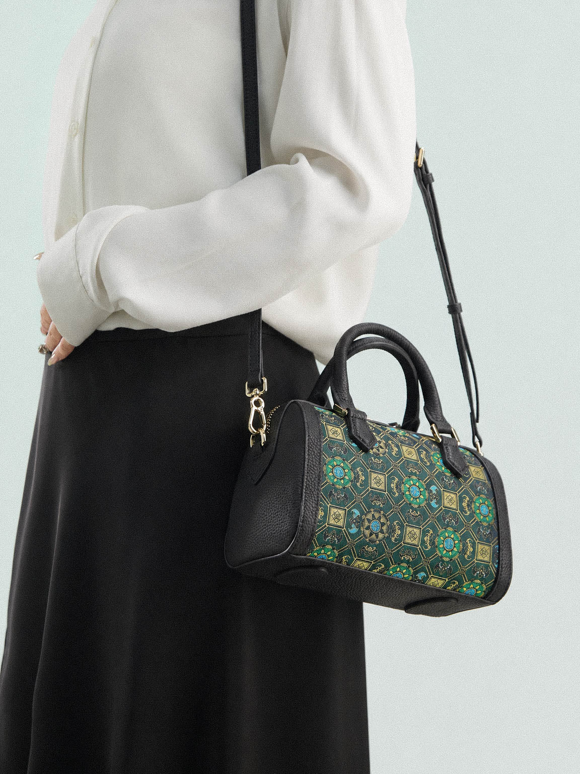 The "Prosperity" Boston Bag – Song Brocade Edition