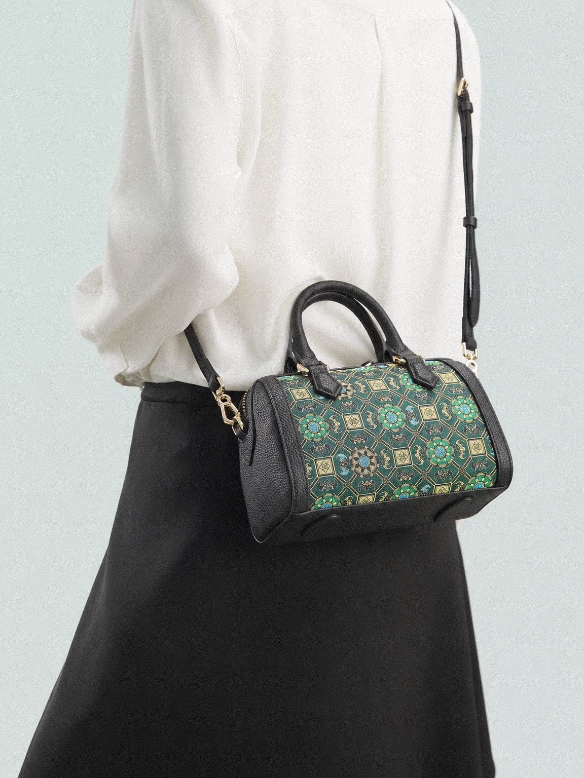 The "Prosperity" Boston Bag – Song Brocade Edition