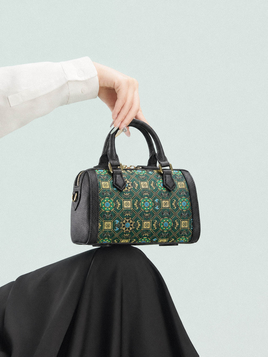 The "Prosperity" Boston Bag – Song Brocade Edition