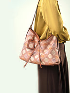 Eternal Radiance Zhuang Brocade Hobo Bag
