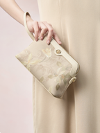 Ethereal Bloom Silk Jacquard Mini Tote