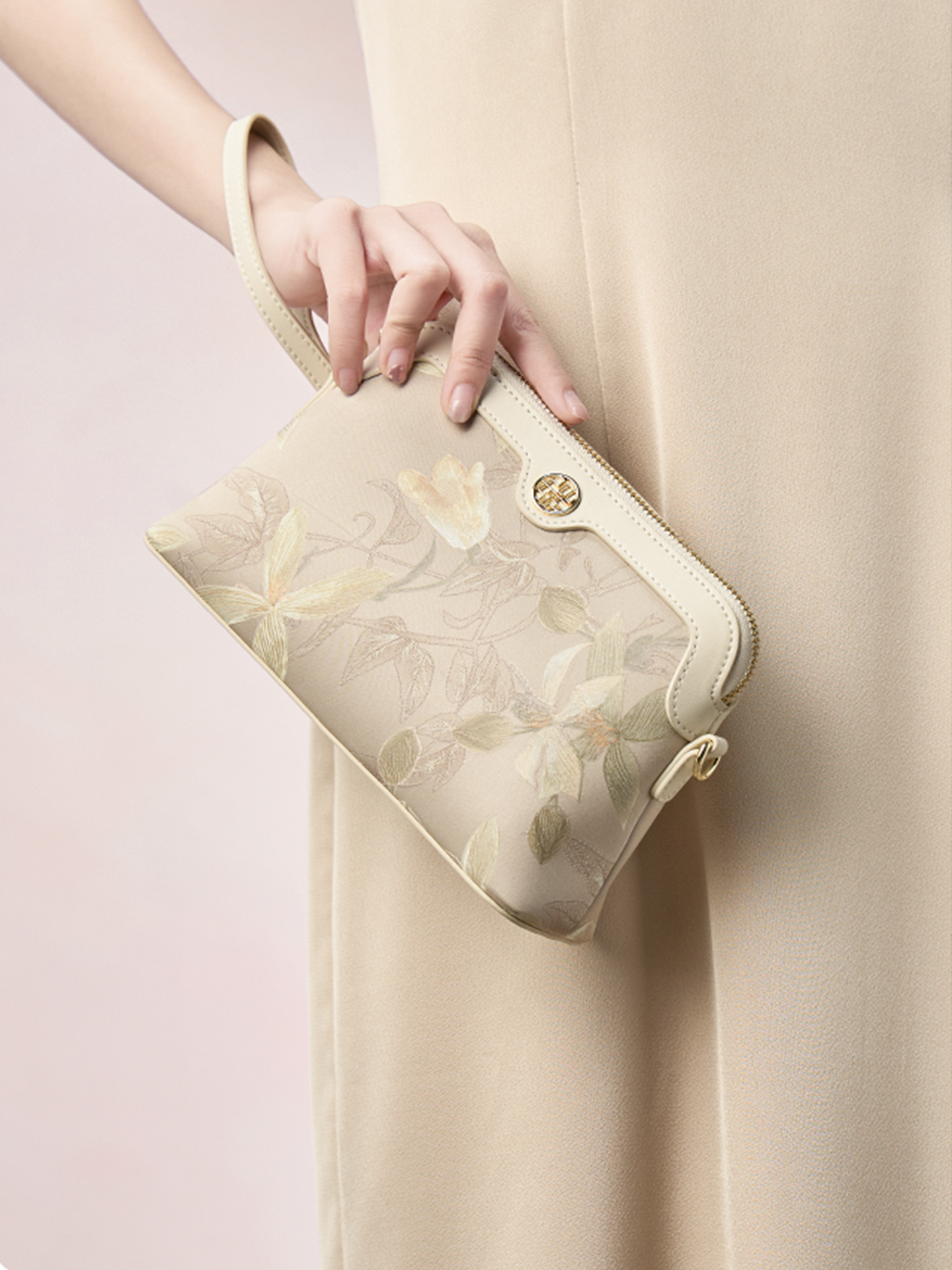 Ethereal Bloom Silk Jacquard Mini Tote