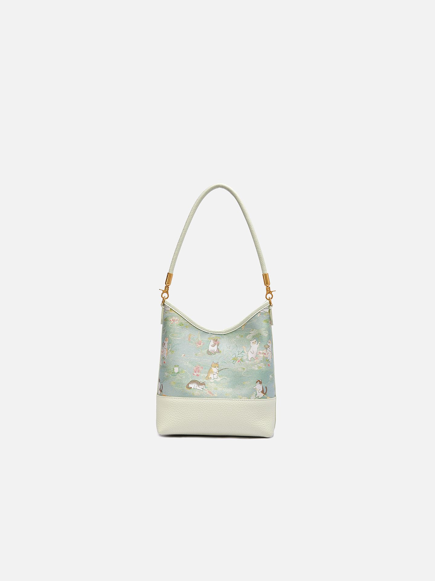 Feline Grace Song Brocade Satchel Bag