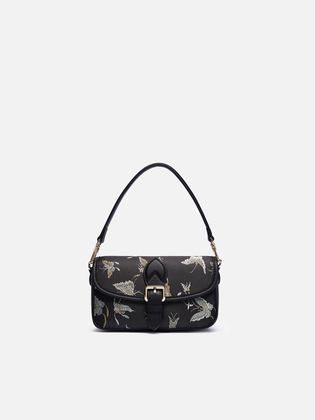 The "Gilded Butterfly" Shoulder Bag – Song Brocade Edition