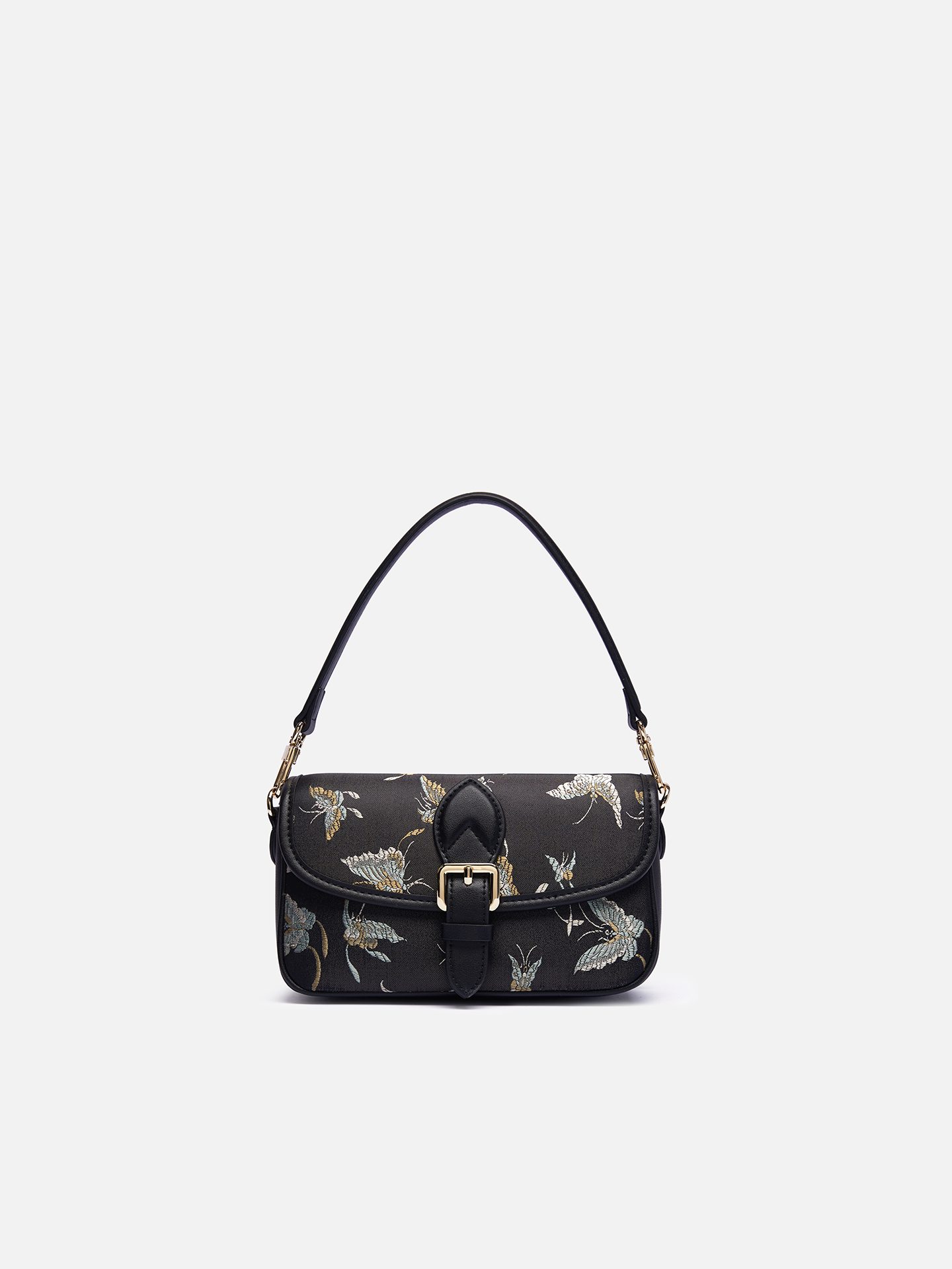 The "Gilded Butterfly" Shoulder Bag – Song Brocade Edition