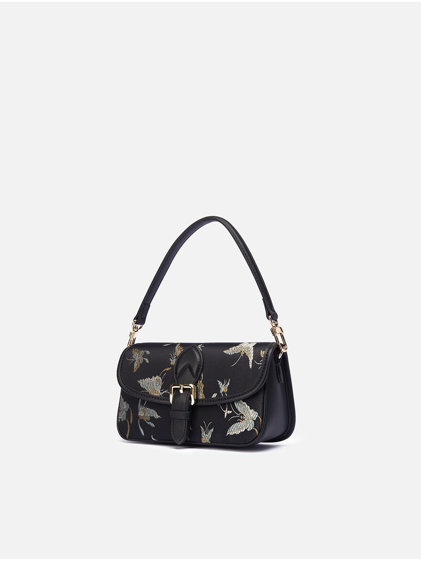 The "Gilded Butterfly" Shoulder Bag – Song Brocade Edition