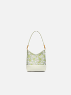Lotus Serenity Song Brocade Satchel Bag