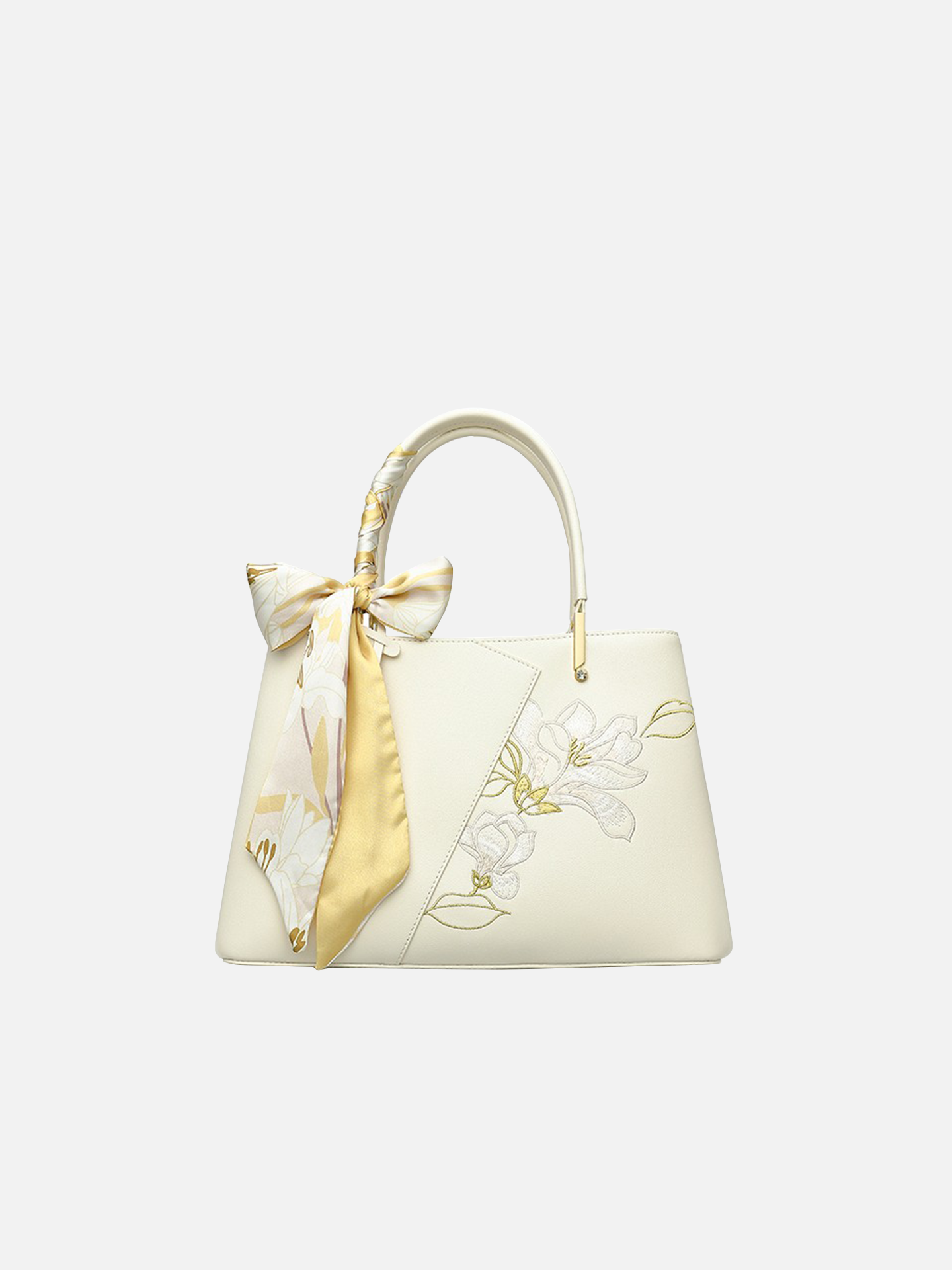 Magnolia Muse Deep Teal Satchel Tote Bag
