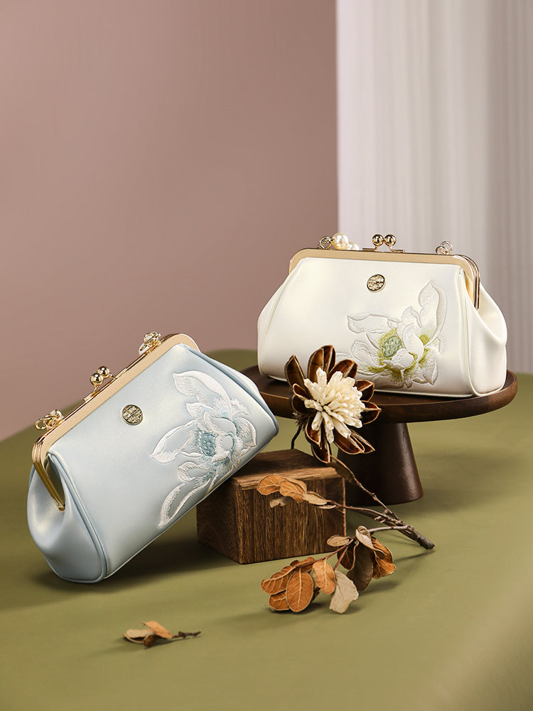 The "Moonlight Orchid" Pearl Mini – Heritage Embroidered Edition