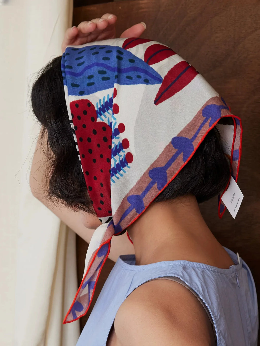 Primal Bloom Multi Silk Square Scarf