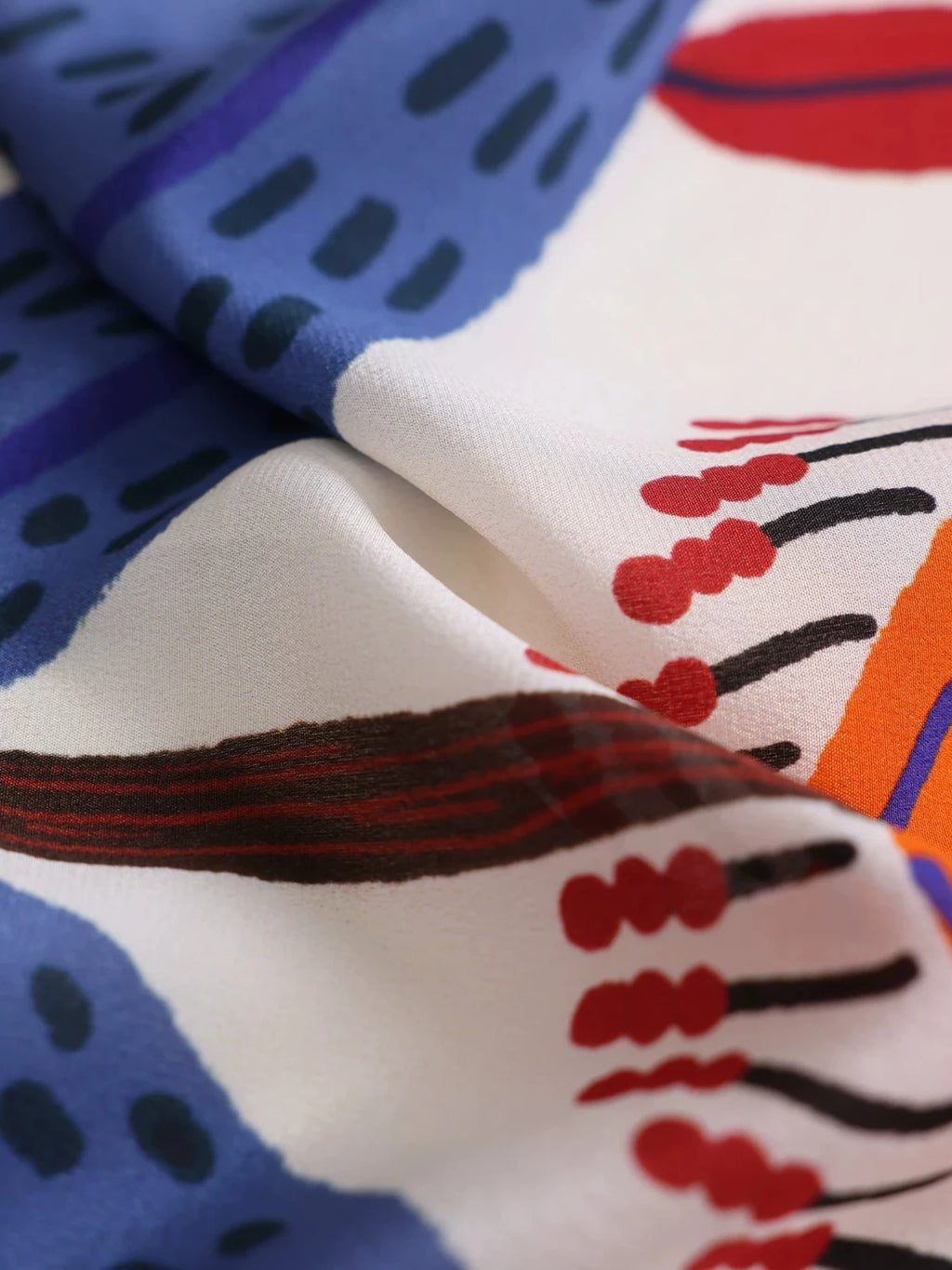 Primal Bloom Multi Silk Square Scarf
