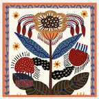 Primal Bloom Multi Silk Square Scarf