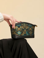 The "Emerald Guardian" Mini Tote – Song Brocade Edition