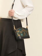 The "Emerald Guardian" Mini Tote – Song Brocade Edition