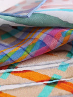 Woven Bloom Multi Silk Square Scarf