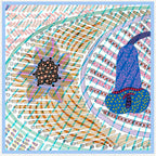 Woven Bloom Multi Silk Square Scarf