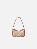Auspicious Lattice Zhuang Brocade Baguette Bag