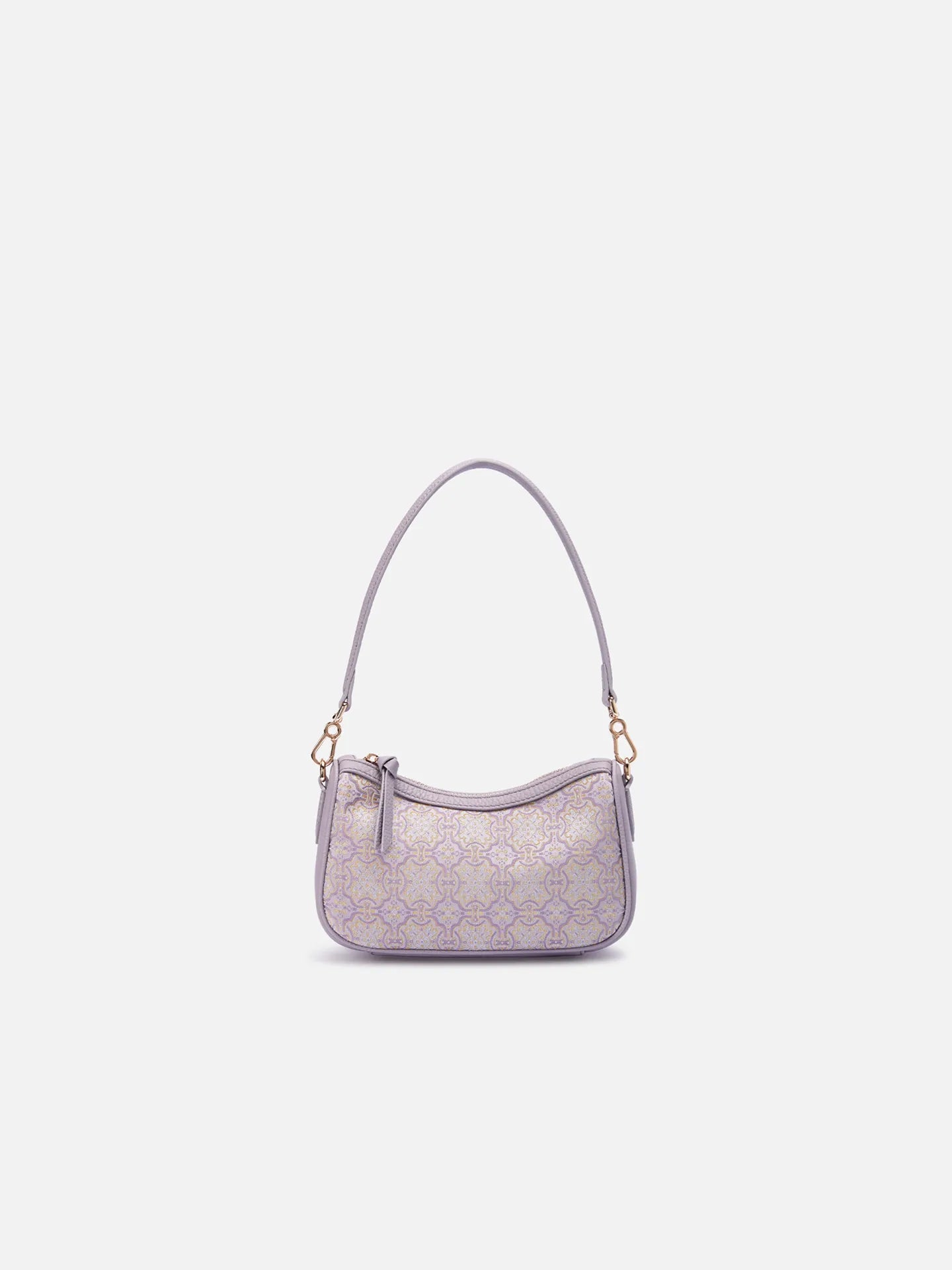 Auspicious Victory Song Brocade Baguette Bag