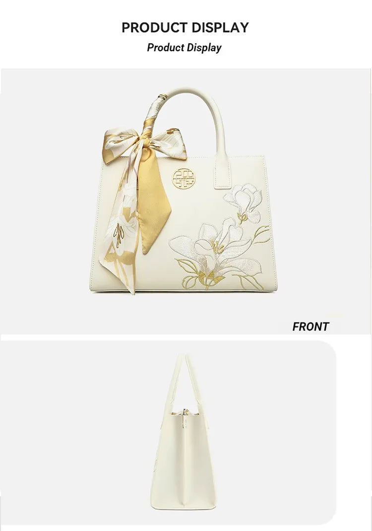 Azure Magnolia Tote Bag