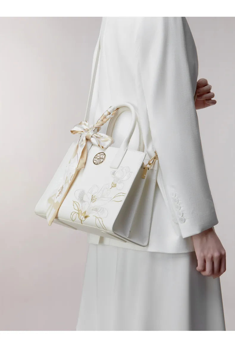 Azure Magnolia Tote Bag