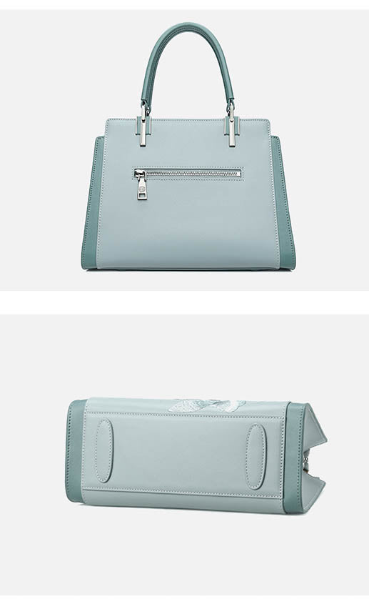 The "Imperial Magnolia" Tote – Heritage Embroidered Leather Edition