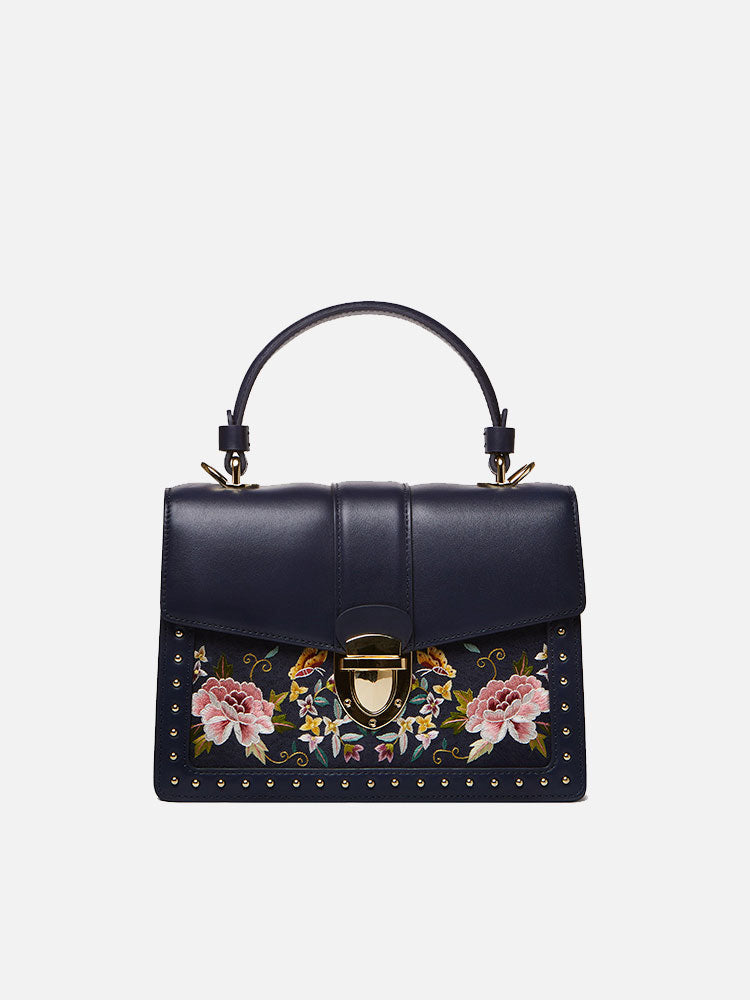 Midnight Butterfly Satchel
