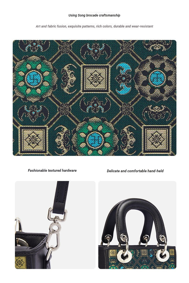 The "Eternal Blossom" Mini Tote – Song Brocade Edition