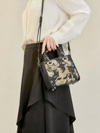 Divine Guardian Song Brocade Mini Tote